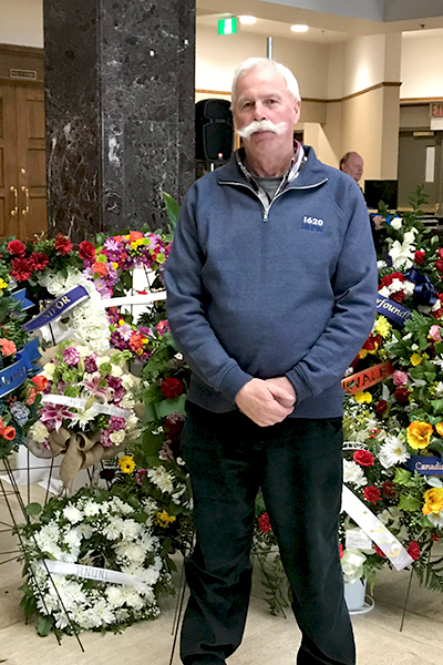 Robert Dillon at the National Day of Mourning